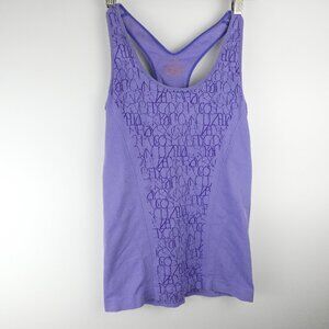 Zella Womens Tank Small Purple Sports Shelf Bra Athletic Seamless Made in USA
